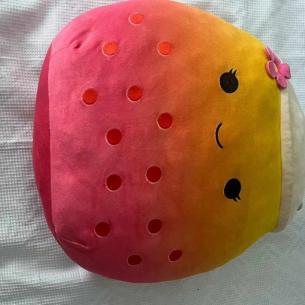 Squishmallows Pink Plush with Orange Accents